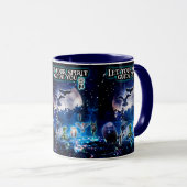 Mug Laissez Votre Esprit Vous Guider(Bleu) (Devant droit)
