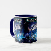 Mug Laissez Votre Esprit Vous Guider(Bleu) (Devant gauche)