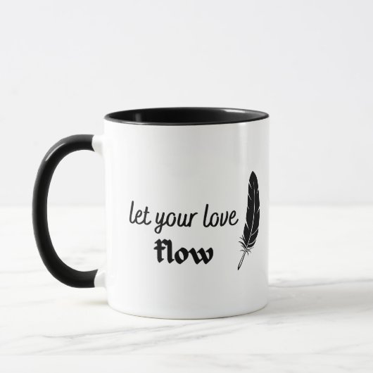 Mug Laissez votre flux d'amour (Gauche)