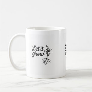 Mug Laissons-le grandir - Amant Plante minimaliste
