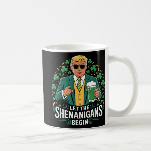 Mug Laissons les Shenanigans commencer une drôle de St (Droite)