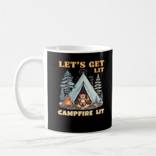 Mug Laissons-nous ! Feu De Campement. Citations de cam (Gauche)
