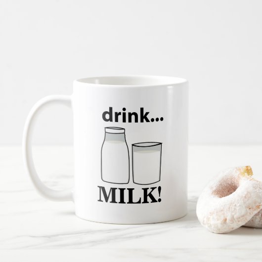 Mug Lait Boire Lait (Avec donut)