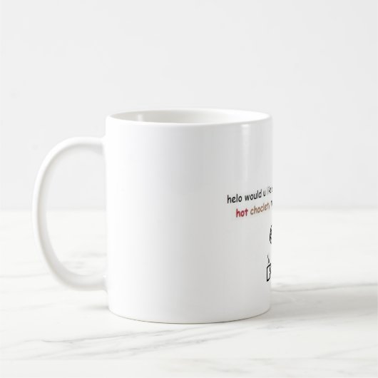 Mug lait choclety chaud (Gauche)
