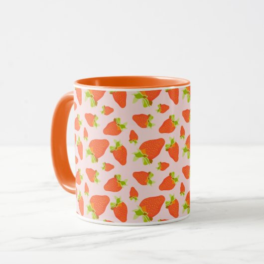 Mug Lait de fraise (Devant gauche)