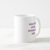 Mug Lait de fraise cuite (Devant droit)