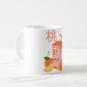 Mug Lait de pêche Kawaii (Devant gauche)