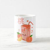 Mug Lait de pêche Kawaii (Centre)