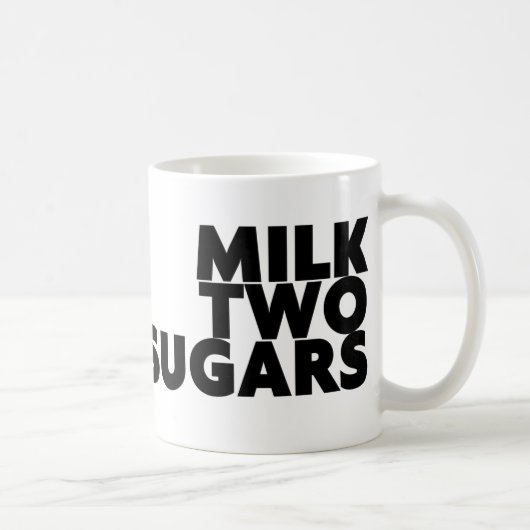 MUG LAIT DEUX SUCRES (Droite)