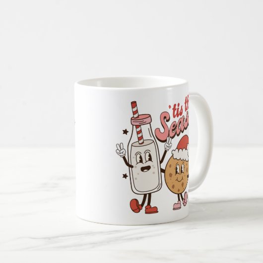 Mug Lait et biscuit de Noël (Devant droit)