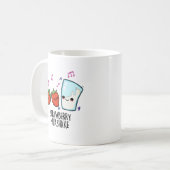 Mug Lait fraise Shake Funny Food Pun (Devant gauche)