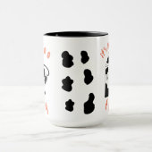 Mug Lait Moo-ments mignon vache buvant lait rappel (Centre)