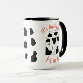 Mug Lait Moo-ments mignon vache buvant lait rappel (Devant droit)