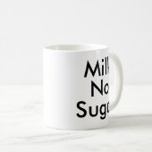 Mug Lait non sucre | Bouteille amateur de café de bure (Devant droit)