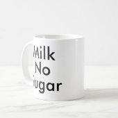 Mug Lait non sucre | Bouteille amateur de café de bure (Devant gauche)
