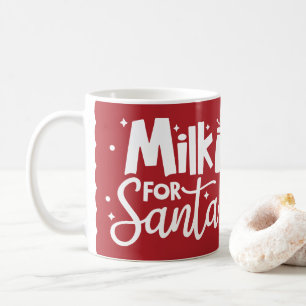 Mug Lait pour Noël Rouge de Noël de Noël de Père Noël