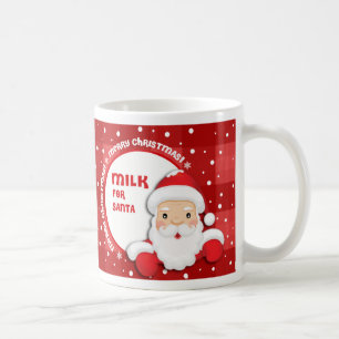 Mug Lait pour Père Noël. Cadeau de Noël