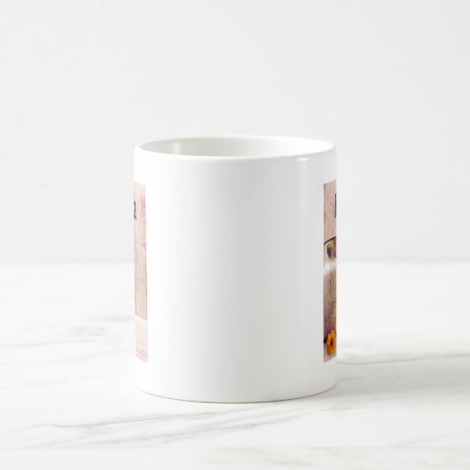 Mug Lait rustique peut style rustique sur bois (Centre)