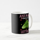 Mug Laitue Juste Un Qui Aime La Laitue (Devant droit)