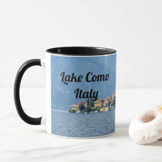 Mug Lake Como, Italy (Avec donut)