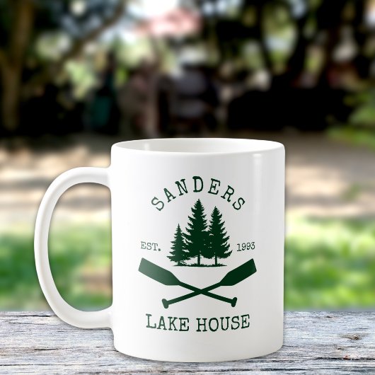 Mug Lake House Nautical Rustic Boat oars