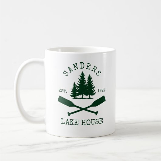 Mug Lake House Nautical Rustic Boat oars (Gauche)