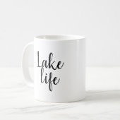 Mug Lake Life House Chic Typographie Simple (Devant gauche)