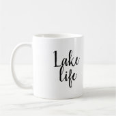 Mug Lake Life House Chic Typographie Simple (Gauche)