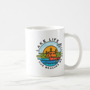 Mug Lake Life Plages Cuz Be Salty Funky Summer Fun Be