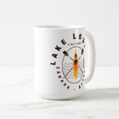 Mug Lake Louise Canada Alberta Kayaking Retro Souvenir (Devant droit)