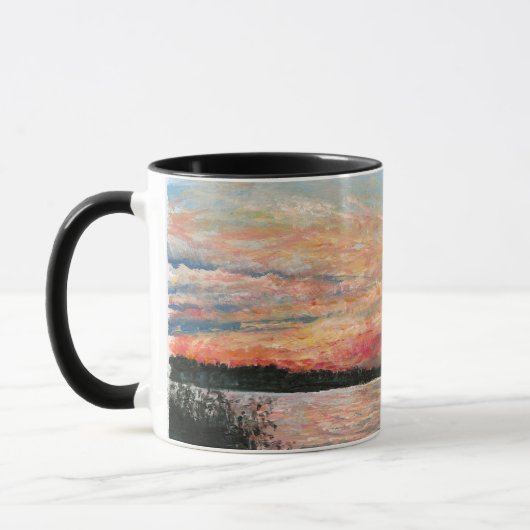Mug Lake Sunset Shore Art (Gauche)