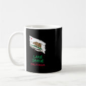 Mug Lake Tahoe California Paint Splatter Flag Vacation (Gauche)