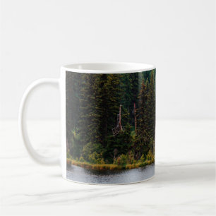 MUG LAKE WITH TREES ON SIDES