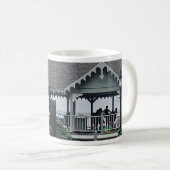 Mug Lakeside Chautauqua Yoga Silhouette Imprimer (Devant droit)