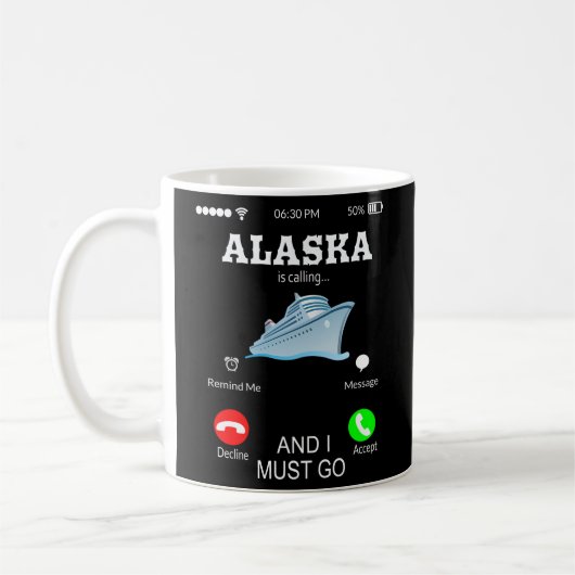 Mug L'Alaska Appelle Vacances (Gauche)