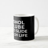 MUG L'ALCOOL EST LE LUBE QUE J'UTILISE POUR DIMENSIONN (Devant droit)
