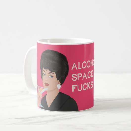 Mug L'alcool remplit espace… (Devant gauche)