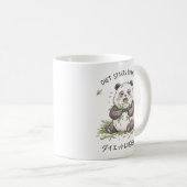 Mug L'alimentation Démarre Demain Mème Drôle de Panda (Devant droit)