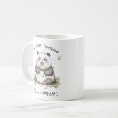 Mug L'alimentation Démarre Demain Mème Drôle de Panda (Devant gauche)