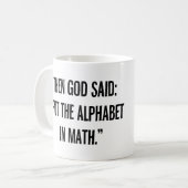 Mug L'alphabet en mathématiques (Devant gauche)