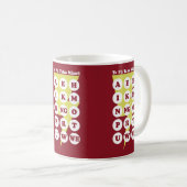 Mug L'alphabet maori Pu Taka (Devant droit)