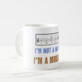 Mug L'alphabétisation musicale compte, j'aime manger d (Devant gauche)