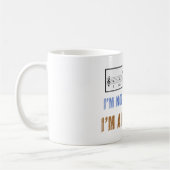 Mug L'alphabétisation musicale compte, j'aime manger d (Gauche)