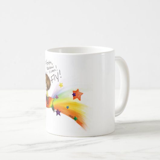 Mug Lama d'arc-en-ciel (Devant droit)