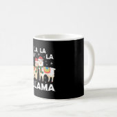 Mug Lama de Noël (Devant droit)