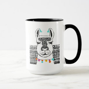 Mug Lama de partie - portrait