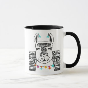 Mug Lama de partie - portrait