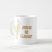 Mug Lama de Se de Como ?  Quel est votre nom ? (Devant gauche)