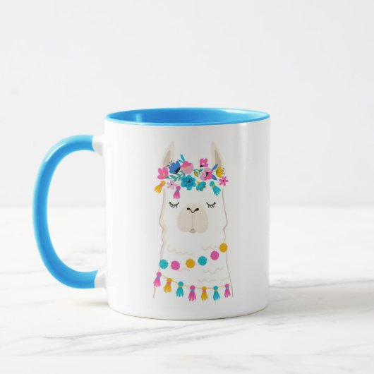 Mug Lama floral mignon (Gauche)