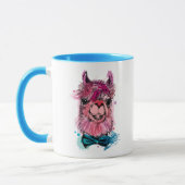 Mug Lama rose mignon (Gauche)